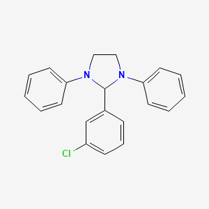 2-(3-chlorophenyl)-1,3-diphenylimidazolidine