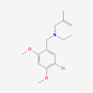 molecular formula C15H22BrNO2 B5028426 (5-bromo-2,4-dimethoxybenzyl)ethyl(2-methyl-2-propen-1-yl)amine 