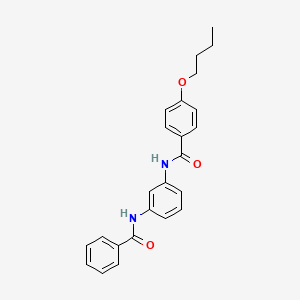 molecular formula C24H24N2O3 B5028437 N-[3-(benzoylamino)phenyl]-4-butoxybenzamide 