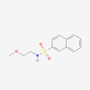 molecular formula C13H15NO3S B5028457 N-(2-methoxyethyl)-2-naphthalenesulfonamide 