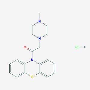 molecular formula C19H22ClN3OS B5028499 10-[(4-methyl-1-piperazinyl)acetyl]-10H-phenothiazine hydrochloride 