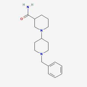 molecular formula C18H27N3O B5028517 1'-benzyl-1,4'-bipiperidine-3-carboxamide 