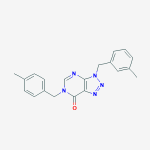 molecular formula C20H19N5O B502857 3-(3-methylbenzyl)-6-(4-methylbenzyl)-3,6-dihydro-7H-[1,2,3]triazolo[4,5-d]pyrimidin-7-one 
