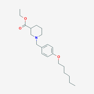 ethyl 1-[4-(hexyloxy)benzyl]-3-piperidinecarboxylate