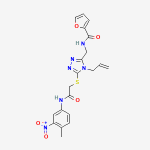 N-{[4-allyl-5-({2-[(4-methyl-3-nitrophenyl)amino]-2-oxoethyl}thio)-4H-1,2,4-triazol-3-yl]methyl}-2-furamide