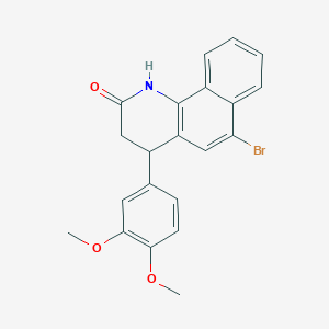 6-bromo-4-(3,4-dimethoxyphenyl)-3,4-dihydrobenzo[h]quinolin-2(1H)-one