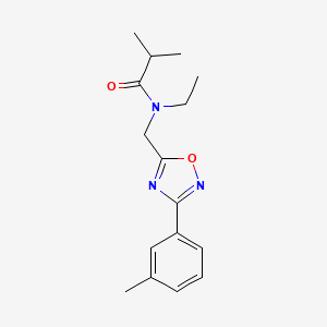 N-ethyl-2-methyl-N-{[3-(3-methylphenyl)-1,2,4-oxadiazol-5-yl]methyl}propanamide