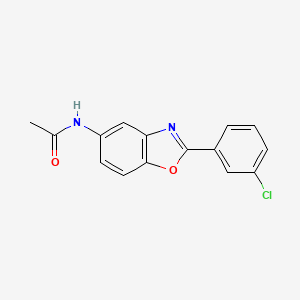 molecular formula C15H11ClN2O2 B5028694 N-[2-(3-chlorophenyl)-1,3-benzoxazol-5-yl]acetamide 