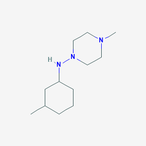 molecular formula C12H25N3 B5028709 4-methyl-N-(3-methylcyclohexyl)-1-piperazinamine 
