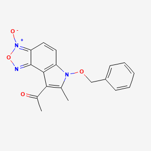 1-[6-(benzyloxy)-7-methyl-3-oxido-6H-[1,2,5]oxadiazolo[3,4-e]indol-8-yl]ethanone