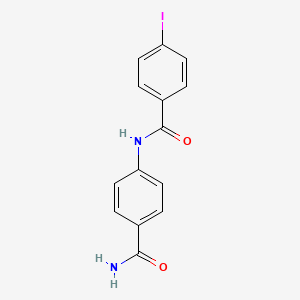 N-[4-(aminocarbonyl)phenyl]-4-iodobenzamide