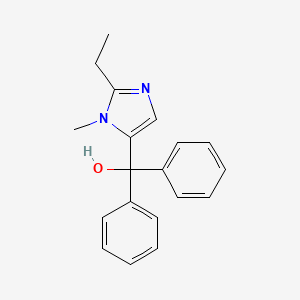 molecular formula C19H20N2O B5028901 (2-ethyl-1-methyl-1H-imidazol-5-yl)(diphenyl)methanol 
