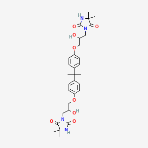3,3'-{2,2-propanediylbis[4,1-phenyleneoxy(2-hydroxy-3,1-propanediyl)]}bis(5,5-dimethyl-2,4-imidazolidinedione)