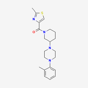 1-(2-methylphenyl)-4-{1-[(2-methyl-1,3-thiazol-4-yl)carbonyl]-3-piperidinyl}piperazine