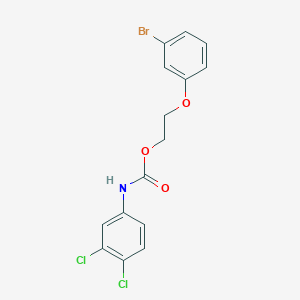 molecular formula C15H12BrCl2NO3 B5028962 2-(3-bromophenoxy)ethyl (3,4-dichlorophenyl)carbamate 