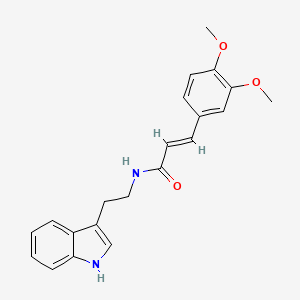 molecular formula C21H22N2O3 B5028981 3-(3,4-dimethoxyphenyl)-N-[2-(1H-indol-3-yl)ethyl]acrylamide 