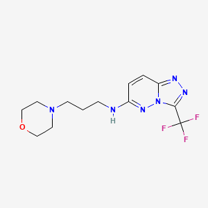 N-[3-(4-morpholinyl)propyl]-3-(trifluoromethyl)[1,2,4]triazolo[4,3-b]pyridazin-6-amine