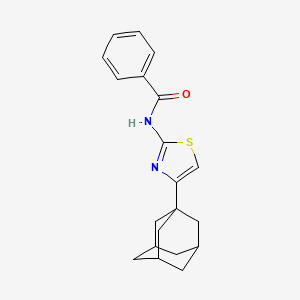 molecular formula C20H22N2OS B5029067 N-[4-(1-adamantyl)-1,3-thiazol-2-yl]benzamide 