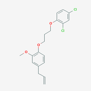 molecular formula C19H20Cl2O3 B5029077 4-allyl-1-[3-(2,4-dichlorophenoxy)propoxy]-2-methoxybenzene 