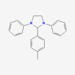 molecular formula C22H22N2 B5029132 2-(4-methylphenyl)-1,3-diphenylimidazolidine CAS No. 95291-63-7