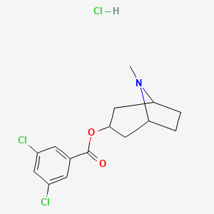 molecular formula C15H18Cl3NO2 B5029146 8-methyl-8-azabicyclo[3.2.1]oct-3-yl 3,5-dichlorobenzoate hydrochloride 