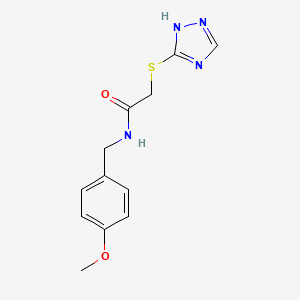 molecular formula C12H14N4O2S B5029181 N-(4-methoxybenzyl)-2-(1H-1,2,4-triazol-3-ylthio)acetamide 