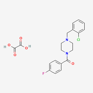 molecular formula C20H20ClFN2O5 B5029186 1-(2-chlorobenzyl)-4-(4-fluorobenzoyl)piperazine oxalate 