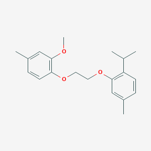 molecular formula C20H26O3 B5029199 1-isopropyl-2-[2-(2-methoxy-4-methylphenoxy)ethoxy]-4-methylbenzene 
