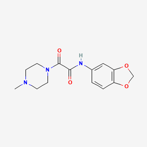 N-1,3-benzodioxol-5-yl-2-(4-methyl-1-piperazinyl)-2-oxoacetamide