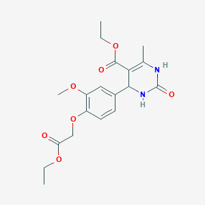 ethyl 4-[4-(2-ethoxy-2-oxoethoxy)-3-methoxyphenyl]-6-methyl-2-oxo-1,2,3,4-tetrahydro-5-pyrimidinecarboxylate