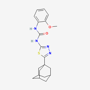 molecular formula C20H24N4O2S B5029231 N-[5-(1-adamantyl)-1,3,4-thiadiazol-2-yl]-N'-(2-methoxyphenyl)urea 