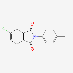 molecular formula C15H14ClNO2 B5029236 5-chloro-2-(4-methylphenyl)-3a,4,7,7a-tetrahydro-1H-isoindole-1,3(2H)-dione 