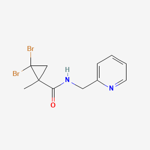 2,2-dibromo-1-methyl-N-(2-pyridinylmethyl)cyclopropanecarboxamide