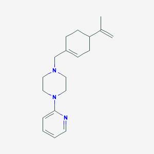 molecular formula C19H27N3 B5029271 1-[(4-isopropenyl-1-cyclohexen-1-yl)methyl]-4-(2-pyridinyl)piperazine 
