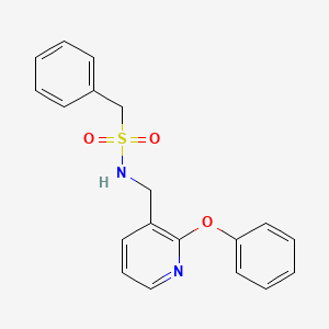 molecular formula C19H18N2O3S B5029288 N-[(2-phenoxy-3-pyridinyl)methyl]-1-phenylmethanesulfonamide 