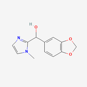 molecular formula C12H12N2O3 B5029342 1,3-benzodioxol-5-yl(1-methyl-1H-imidazol-2-yl)methanol 