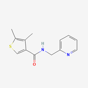 4,5-dimethyl-N-(2-pyridinylmethyl)-3-thiophenecarboxamide