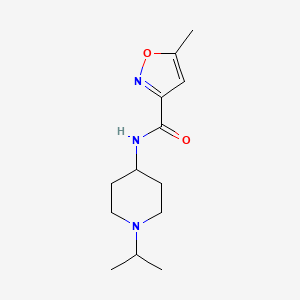 molecular formula C13H21N3O2 B5029373 N-(1-isopropyl-4-piperidinyl)-5-methyl-3-isoxazolecarboxamide 