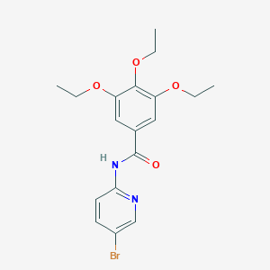 molecular formula C18H21BrN2O4 B502939 N-(5-bromopyridin-2-yl)-3,4,5-triethoxybenzamide CAS No. 329196-39-6