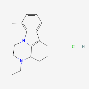 3-ethyl-10-methyl-2,3,3a,4,5,6-hexahydro-1H-pyrazino[3,2,1-jk]carbazole hydrochloride