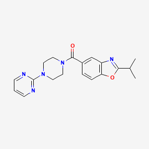 molecular formula C19H21N5O2 B5029443 2-isopropyl-5-{[4-(2-pyrimidinyl)-1-piperazinyl]carbonyl}-1,3-benzoxazole 