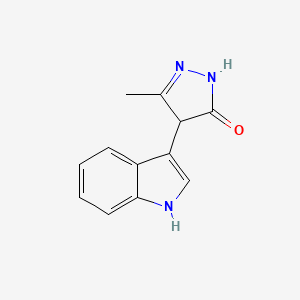 4-(1H-indol-3-yl)-5-methyl-2,4-dihydro-3H-pyrazol-3-one