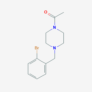 molecular formula C13H17BrN2O B5029458 1-acetyl-4-(2-bromobenzyl)piperazine 