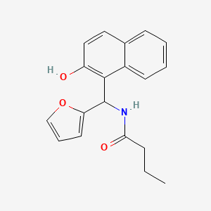 molecular formula C19H19NO3 B5029459 N-[2-furyl(2-hydroxy-1-naphthyl)methyl]butanamide 