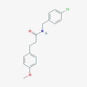 molecular formula C17H18ClNO2 B502946 N-(4-chlorobenzyl)-3-(4-methoxyphenyl)propanamide 