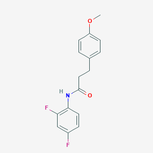 molecular formula C16H15F2NO2 B502947 N-(2,4-difluorophenyl)-3-(4-methoxyphenyl)propanamide 