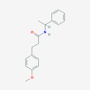 molecular formula C18H21NO2 B502948 3-(4-methoxyphenyl)-N-(1-phenylethyl)propanamide 