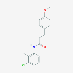 molecular formula C17H18ClNO2 B502949 N-(3-chloro-2-methylphenyl)-3-(4-methoxyphenyl)propanamide 