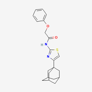 molecular formula C21H24N2O2S B5029490 N-[4-(1-adamantyl)-1,3-thiazol-2-yl]-2-phenoxyacetamide 
