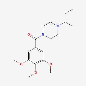 molecular formula C18H28N2O4 B5029494 1-sec-butyl-4-(3,4,5-trimethoxybenzoyl)piperazine 